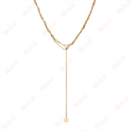 round necklaces snake bone chain
